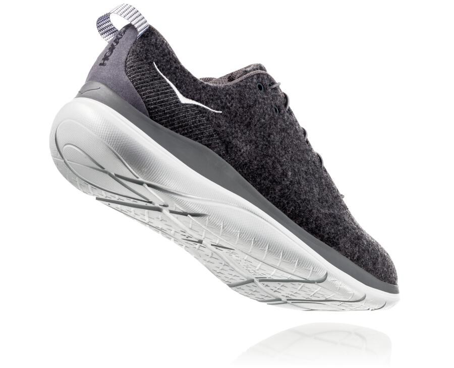 Tenis Hoka One One Masculino Cinzentas - Hupana Flow Wool - 827-NDGYLA